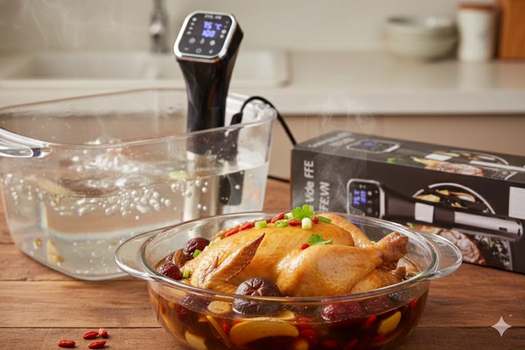 Gà nấu sous vide